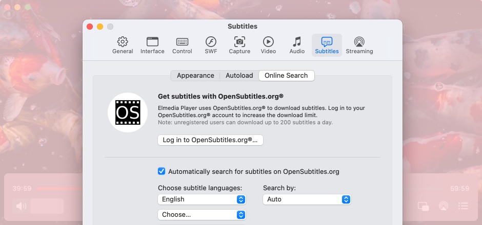 External subtitles support Upload external subtitle tracks